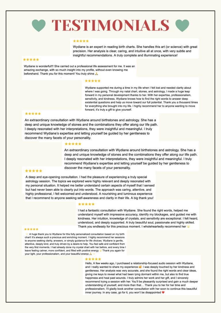 wydiane khaoua, astrology, birthstones, books, press